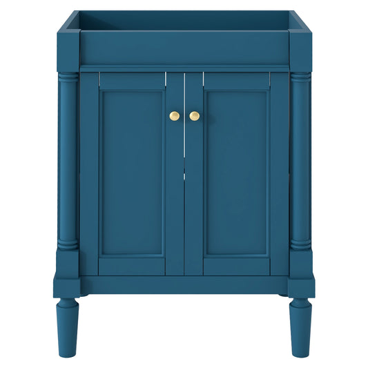24'' Bathroom Vanity without Sink, 2-Tier Modern Bathroom Storage Cabinet, Single Sink Bathroom Vanity, Large Storage Shelves (NOT INCLUDE BASIN SINK)