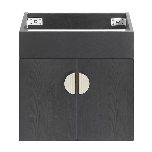 20''Bathroom Vanity,black Excluding sink (Without ceramic basin)