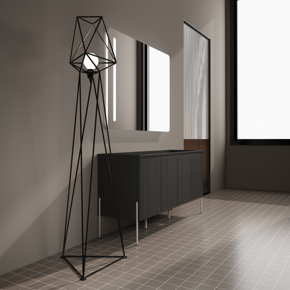 60" Freestanding Bathroom Vanity, Storage Cabinet with Soft Closed Doors (KD-Package)-Excluding Sink