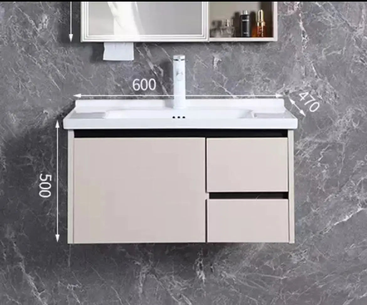 aluminum bathroom cabinet Furniture Modern Fashion Mirror Cabinet Bathroom Washbasin Bathroom Design Bathroom Cabinet