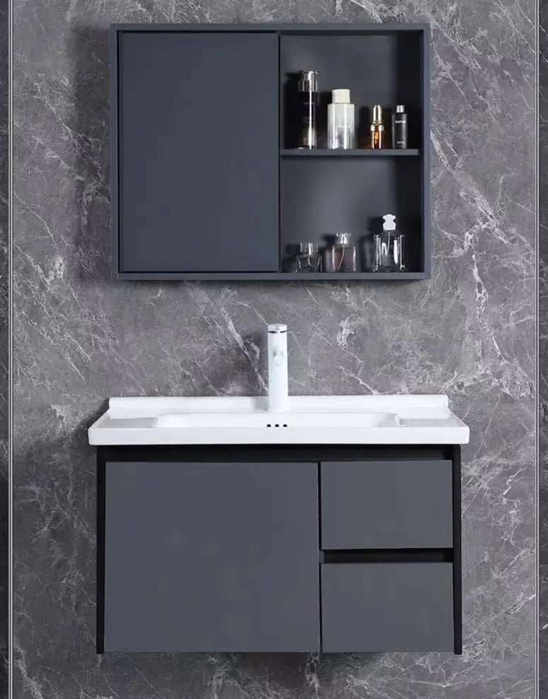 aluminum bathroom cabinet Modern Luxury Design Bathroom Vanity, Aluminum Honeycomb Home with Smart Mirror, Cheap Price, with espejos con luz Light Emitting Diode