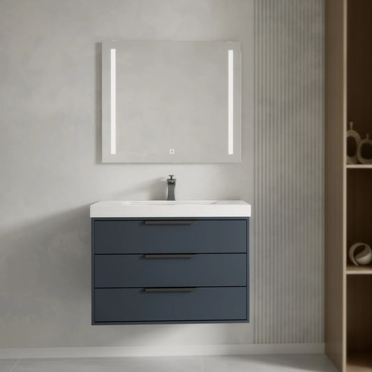 Bathroom Sink Cabinet Wall Cabinet Bathroom Vanity Set Hotel 2 Drawers Waterproof Modern Luxury Rectangle Unit Cabinet