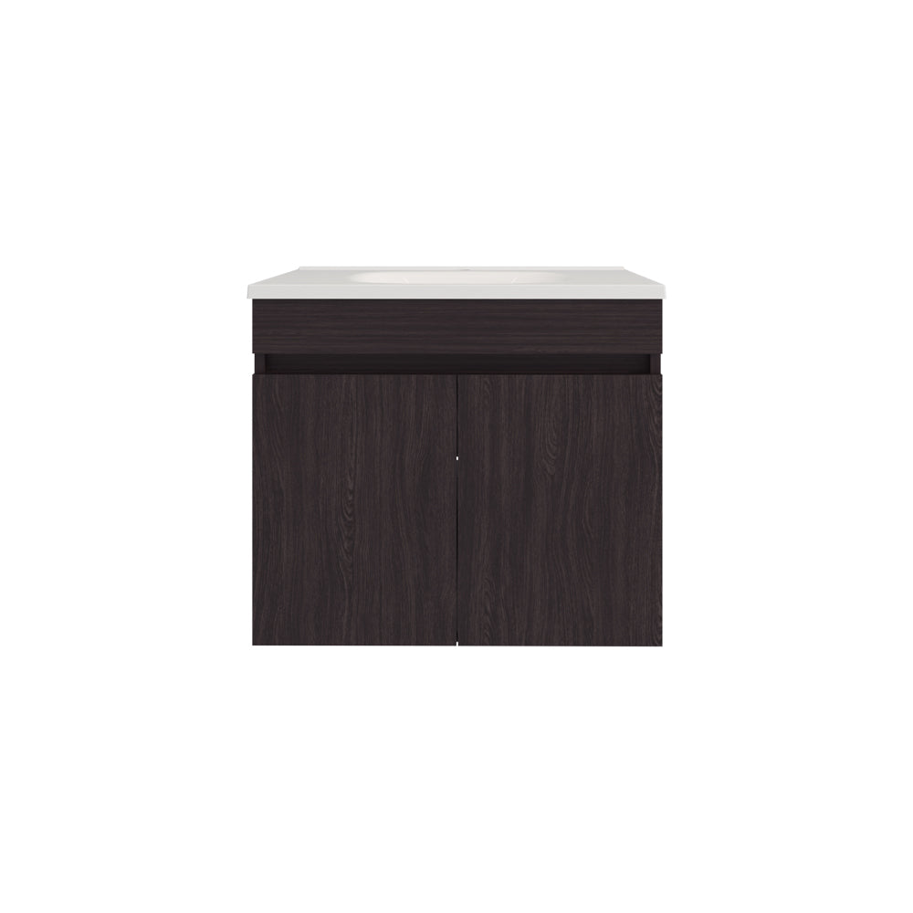 Melamine cabinet FM FURNITURE Rainbow City Vanity with 2 Doors, Wengue