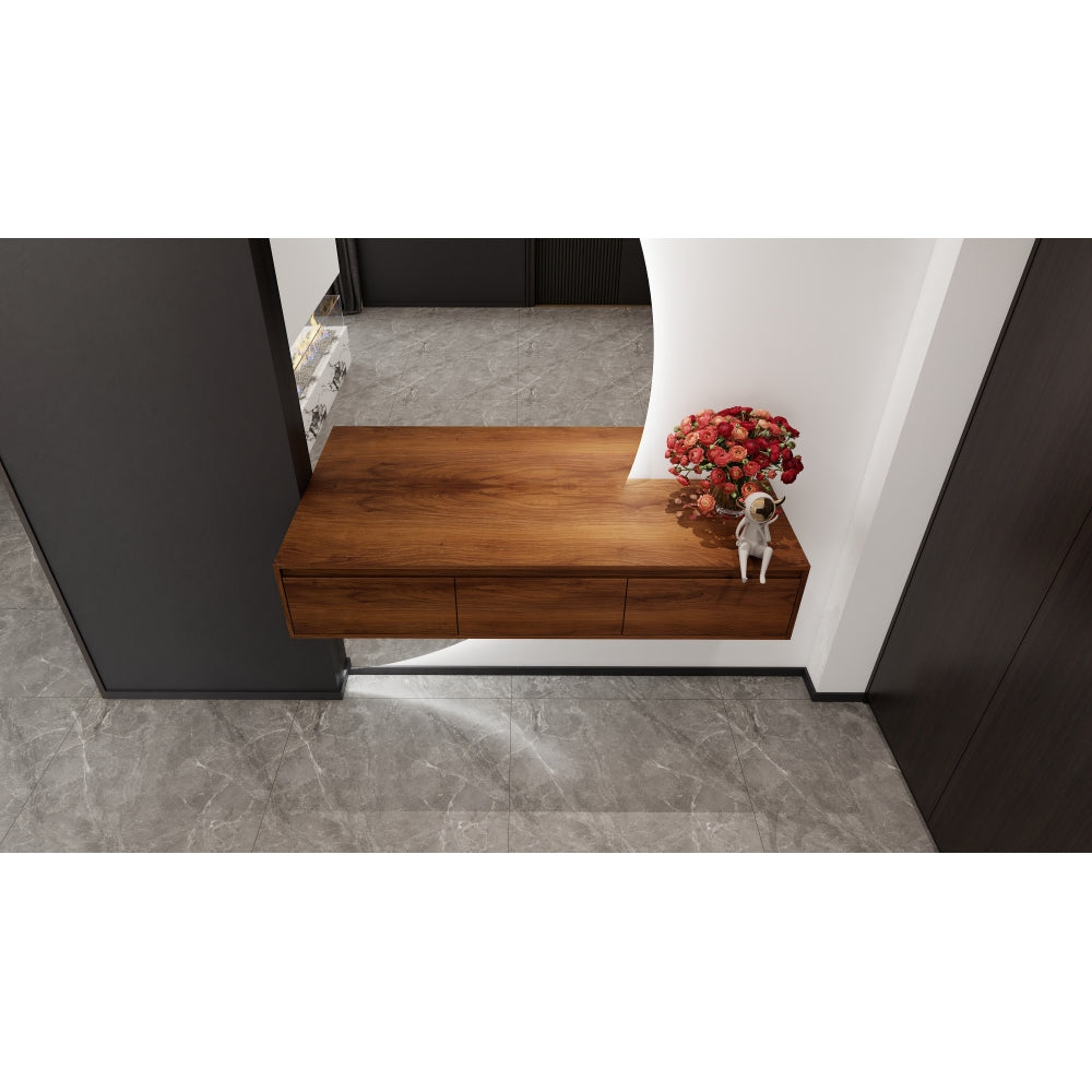 60" Bathroom Cabinet,Soft Close Drawer,Float Mounting Design (Only Vanity, Without Sink)
