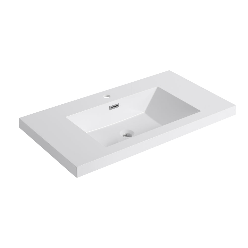 36" Bathroom  Resin Sink